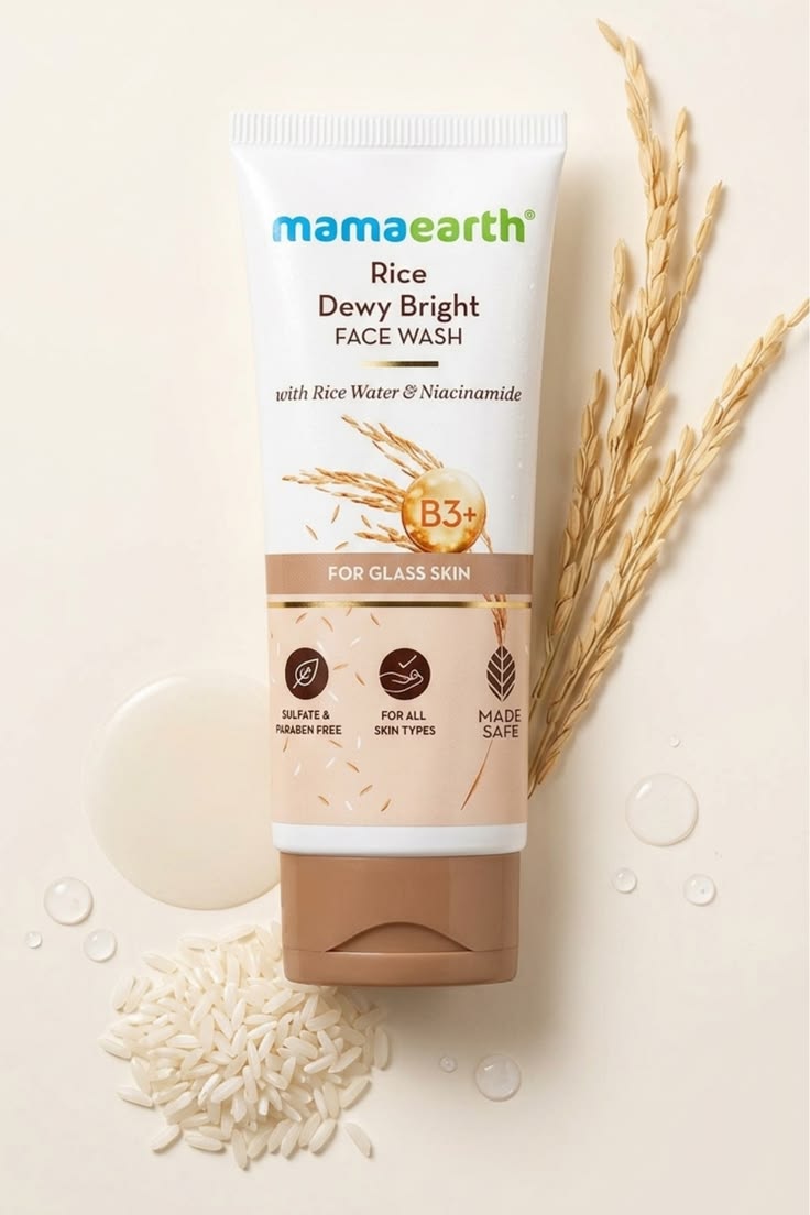 Mamaearth Rice Dewy Bright Face Wash